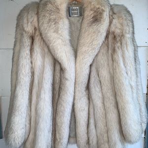 White Fox Fur Jacket - Saga Brand